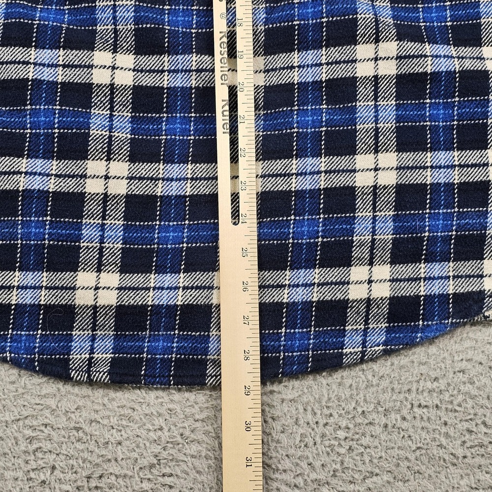 Orvis Shirts Mens Large Lot 2 Blue Plaid Flannel Long Sleeve Button Up Outdoor - Picture 12 of 14